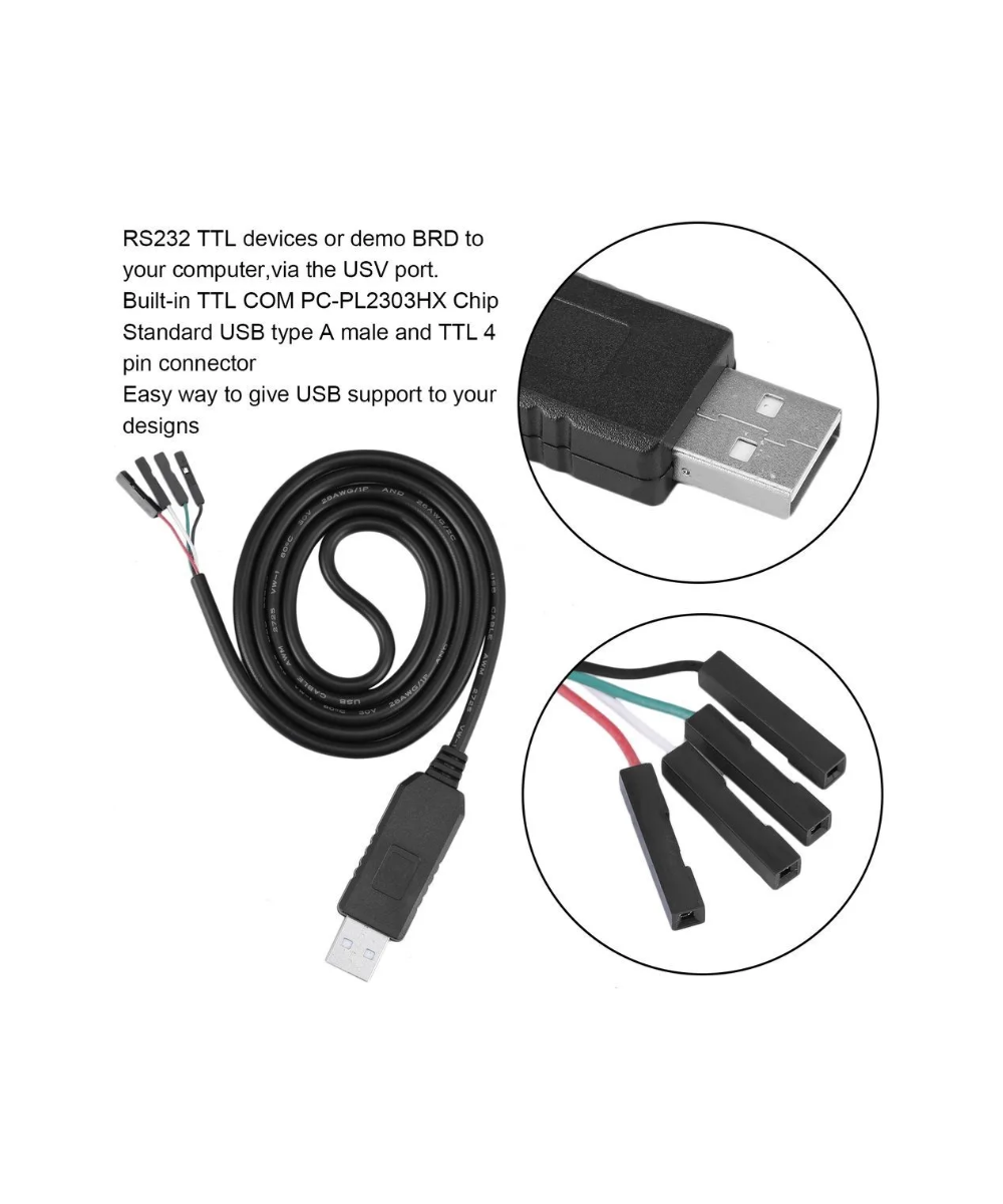 Cable convertidor de USB a RS232 TTL PL2303HX