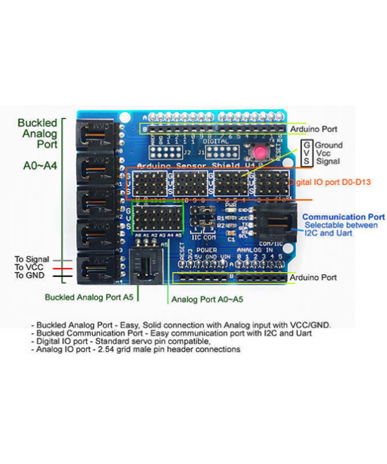 Sensor shield V4 digital / analogo