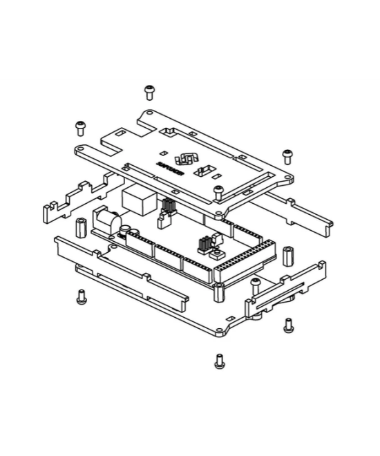 Estuche acrilico para arduino Mega