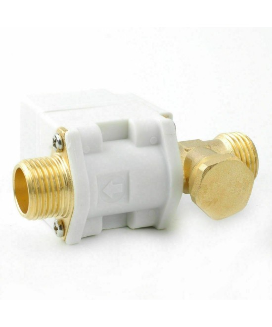 Válvula electromagnética solenoide metalica 1/2" 12V NC