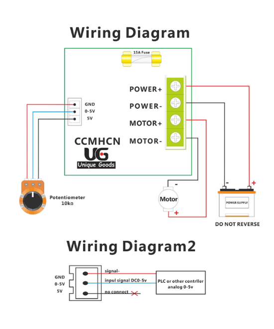Controlador de velocidad de motor PWM 15A 6-90V