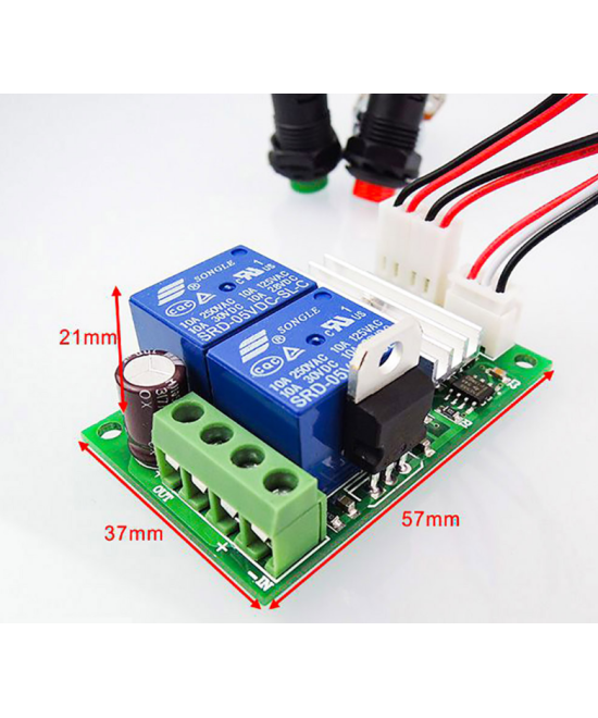 Controlador de velocidad de motor PWM 3A 6V / 9V / 12V / 24V 1203BS