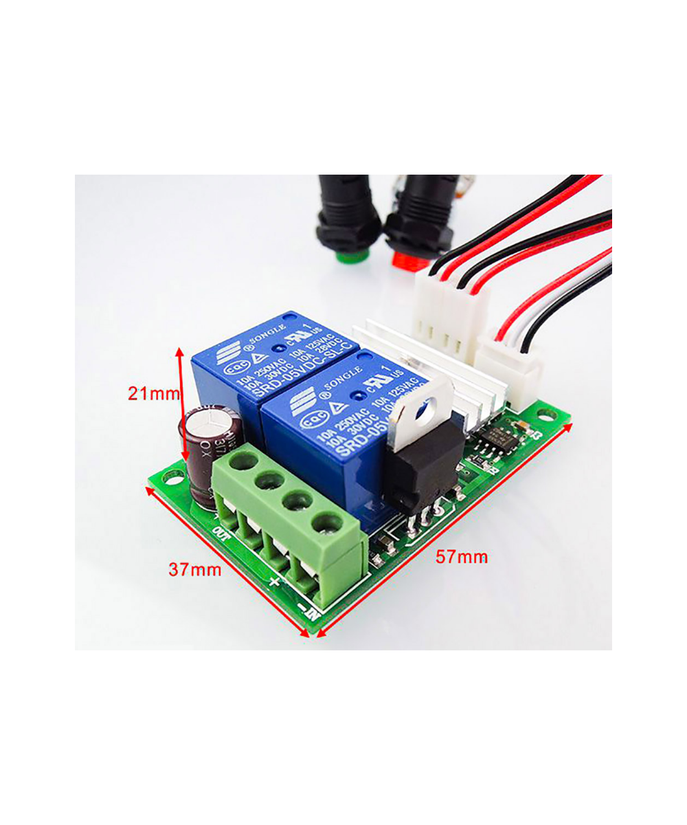 Controlador de velocidad de motor PWM 3A 6V / 9V / 12V / 24V 1203BS