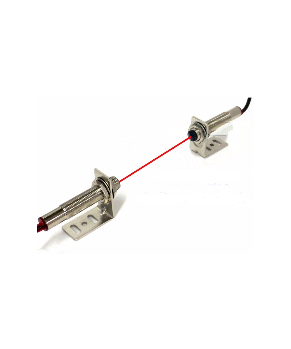 Enlace fotoelectrico infrarrojo NO NPN M12 TX/RX