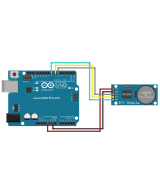 Modulo de reloj tiempo real RTC DS1302 mas batería