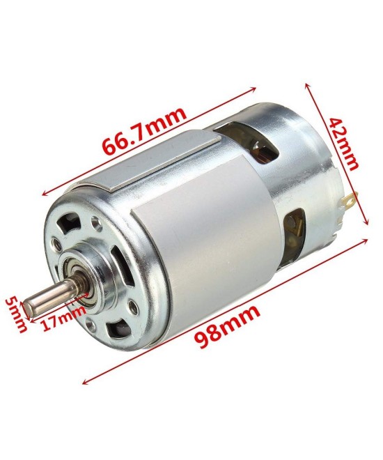 Motor DC alto torque 8000RPM 12V