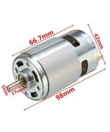 Motor DC alto torque 8000RPM 12V