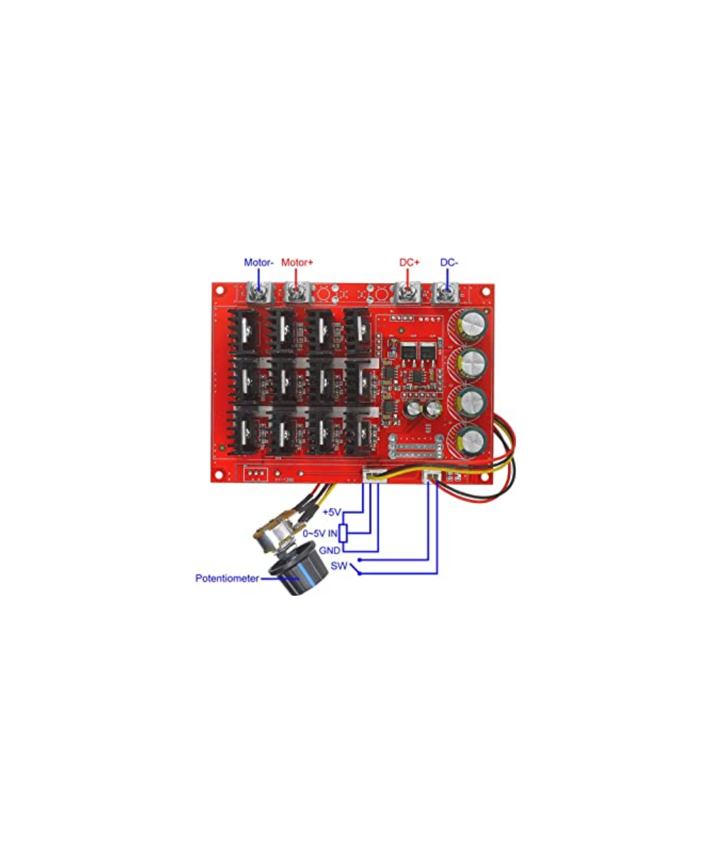 Controlador de velocidad de Motor PWM 60A