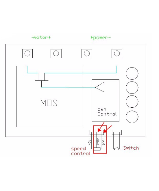 Controlador de velocidad de Motor PWM 60A