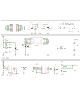 Tarjeta de Desarrollo Wemos Mini D1 ESP-12 ESP8266 WIFI