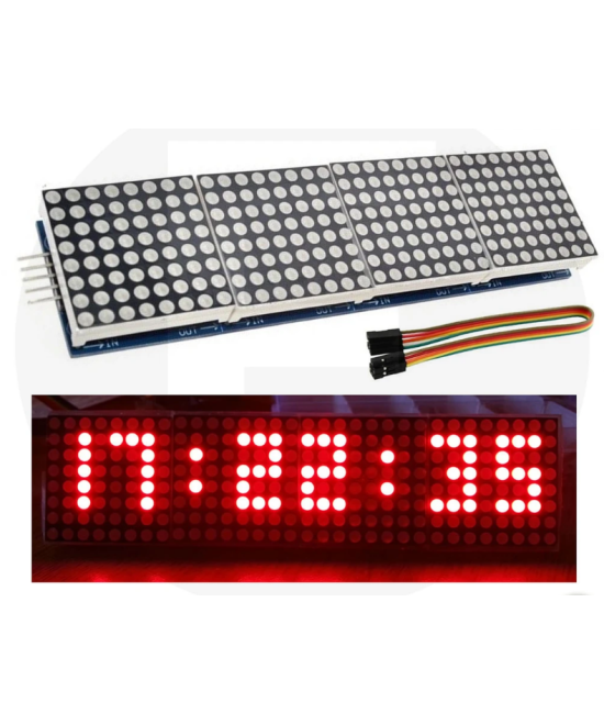 Matriz de control de leds cuatro en uno MAX7219