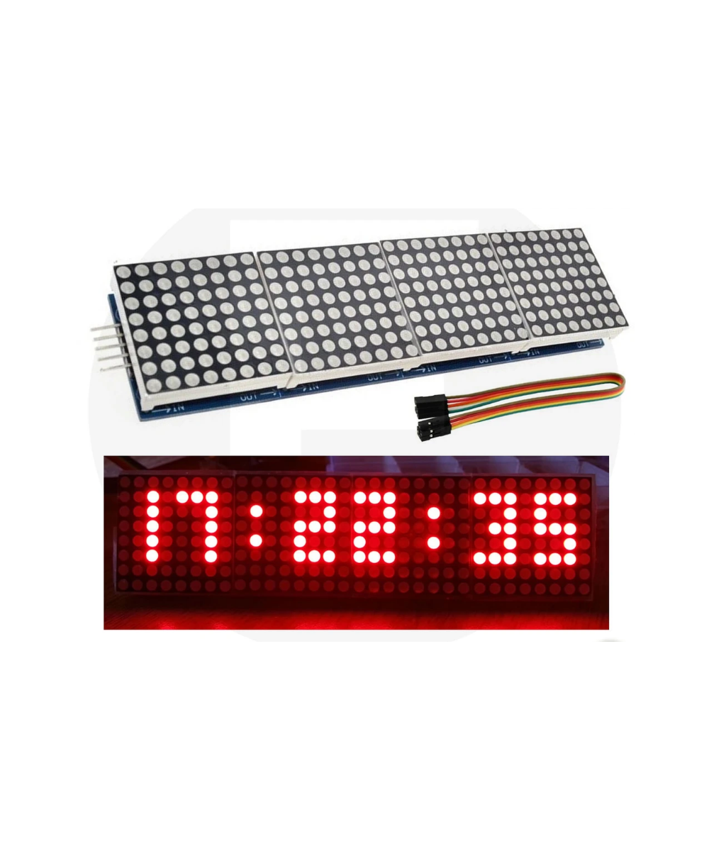 Matriz de control de leds cuatro en uno MAX7219
