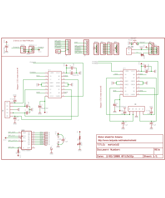 Shield L293D control de motor compatible con arduino