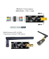 Modulo NRF24L01+PA+LNA 2.4GHz SPI 1Km con Antena