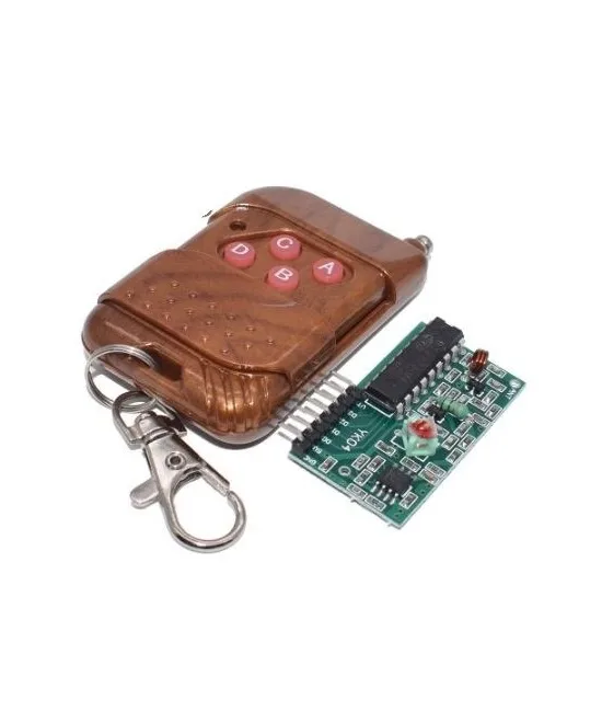 Control remoto RF 4 botones con modulo YK04