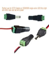Conector DC 2.1mm interior x 5.5mm exterior hembra - macho (2U)