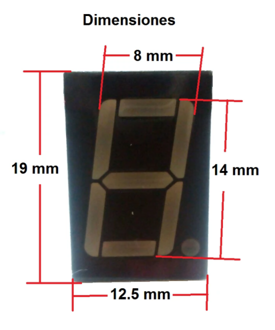 Set de 5 Display de 7 segmentos 1 digito Anodo / Catodo comun