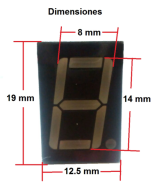 Set de 5 Display de 7 segmentos 1 digito Anodo / Catodo comun