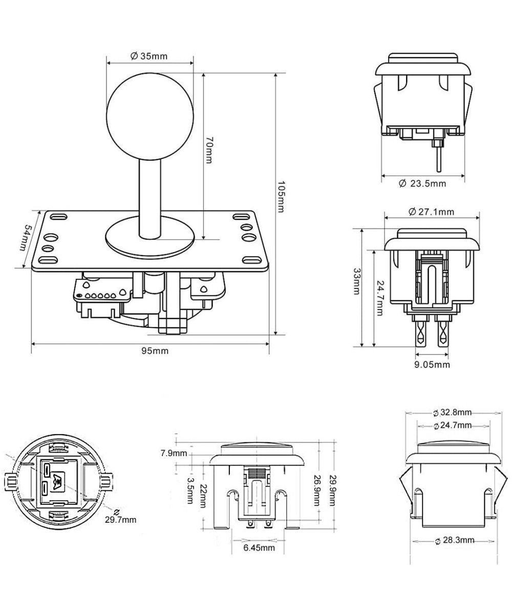 Control arcade DIY 10 botones