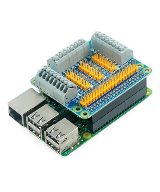 Shield de expansión de puertos GPIO para Raspberry PI