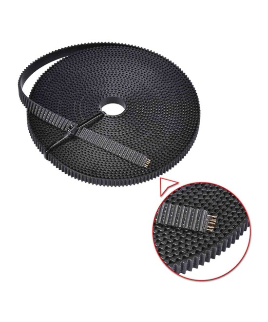 Banda para impresora 3D 2GT 10mm color negro 1 Metro