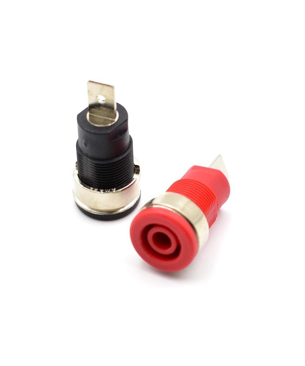 Conector tipo banana hembra negro y rojo (2U)