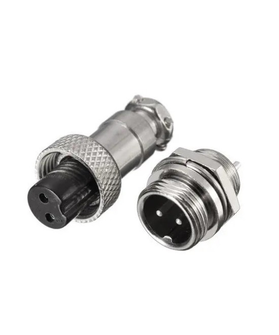 Conectores GX12 tipo aviador 12mm