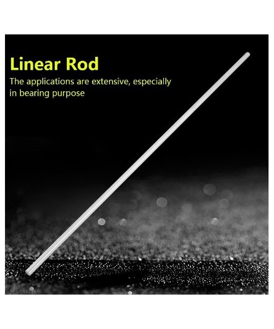 Varilla lisa de acero inoxidable de 8mm de diametro x 500mm de largo