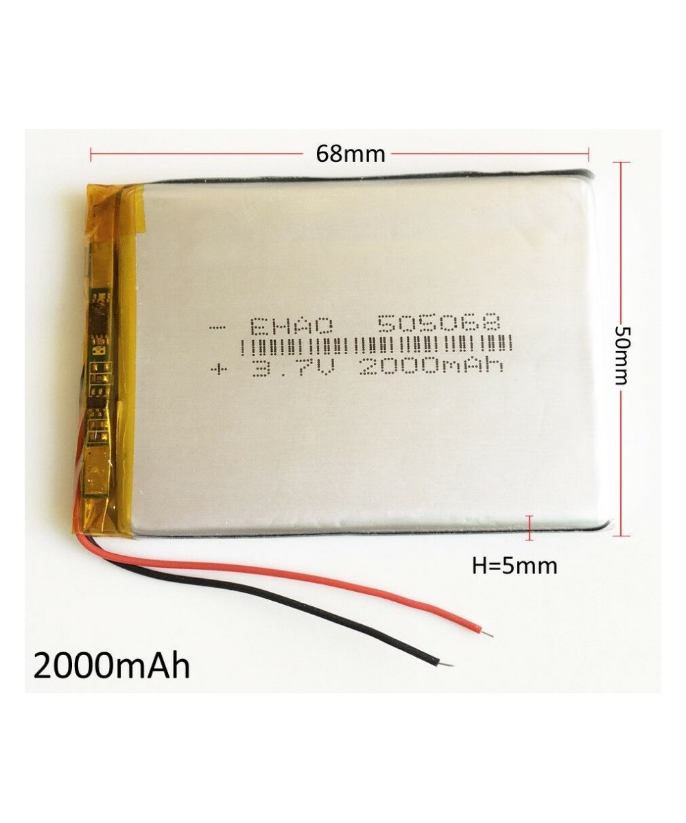 Batería tipo LiPo recargable 3.7V 2000mAh