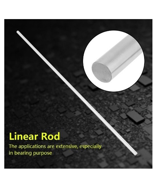 Varilla lisa de acero inoxidable de 12mm de diametro x 500mm de largo