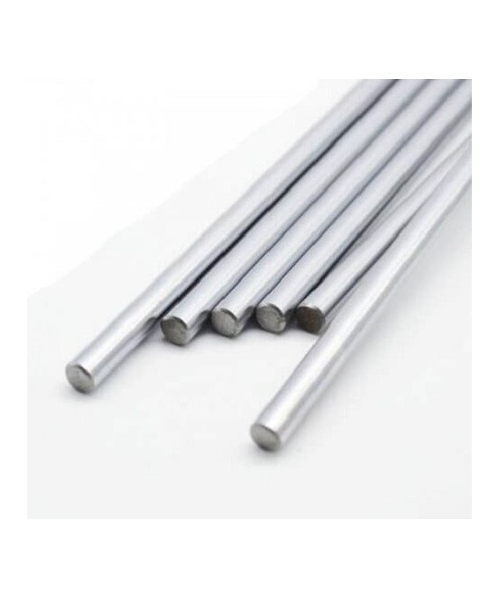 Varilla lisa de acero inoxidable de 12mm de diametro x 500mm de largo