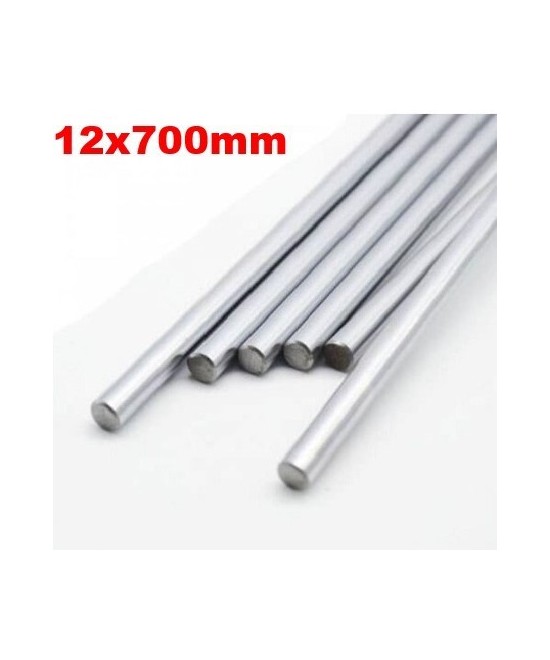 Varilla lisa de acero inoxidable de 12mm de diametro x 700mm de largo