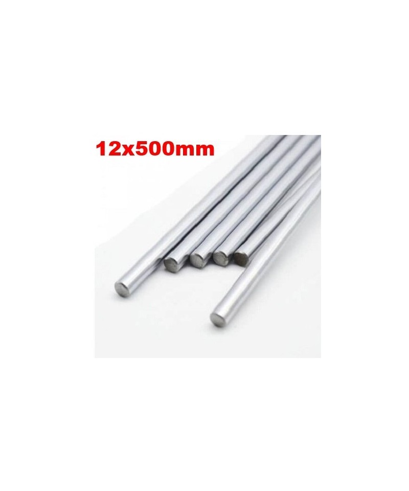 Varilla lisa de acero inoxidable de 12mm de diametro x 500mm de largo
