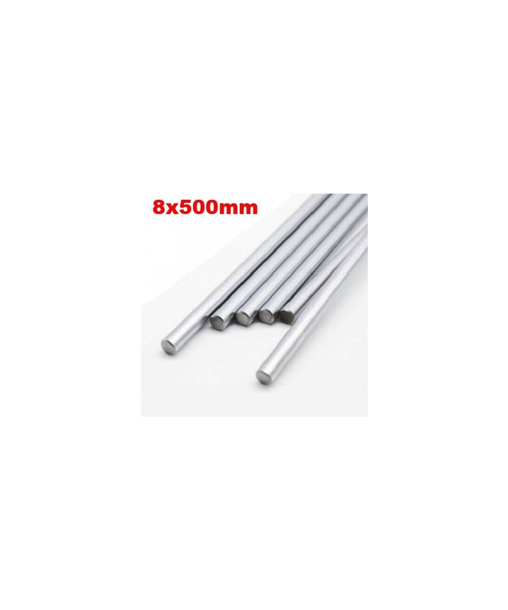 Varilla lisa de acero inoxidable de 8mm de diametro x 500mm de largo