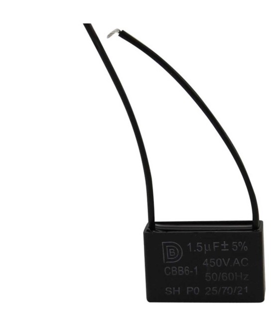 Capacitor de arranque de motor de ventilador CBB61 450V 0.8UF - 25UF