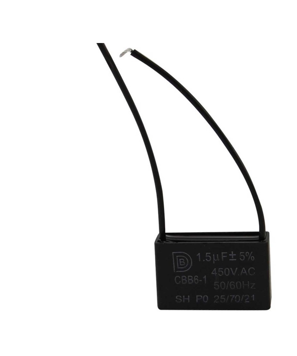 Capacitor de arranque de motor de ventilador CBB61 450V 0.8UF - 25UF