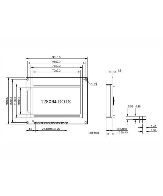 Pantalla LCD 12864 Para ARDUINO