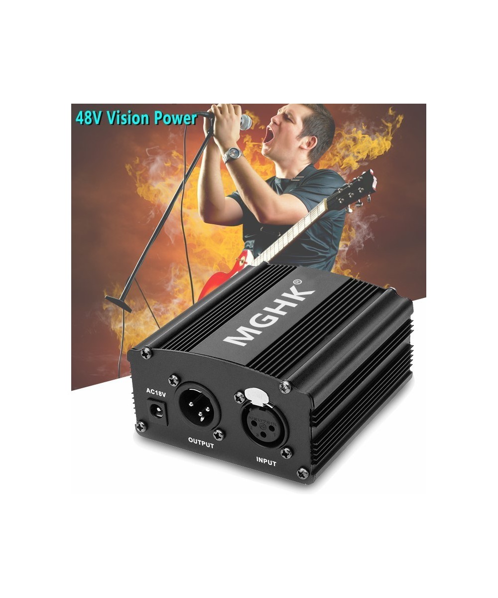 Microfono con tripode y fuente phantom MGHK E-300