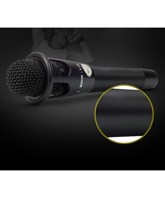 Microfono con tripode y fuente phantom MGHK E-300