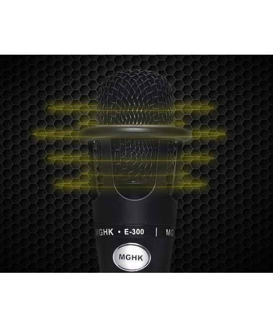 Microfono con tripode y fuente phantom MGHK E-300