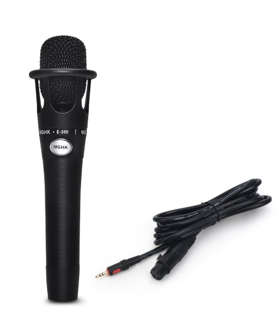 Microfono con tripode y fuente phantom MGHK E-300