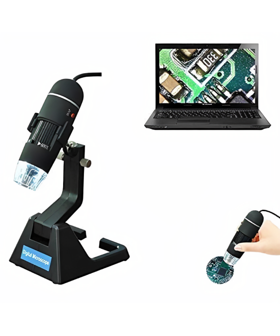 Microscopio digital de 2MP USB 25X-600X