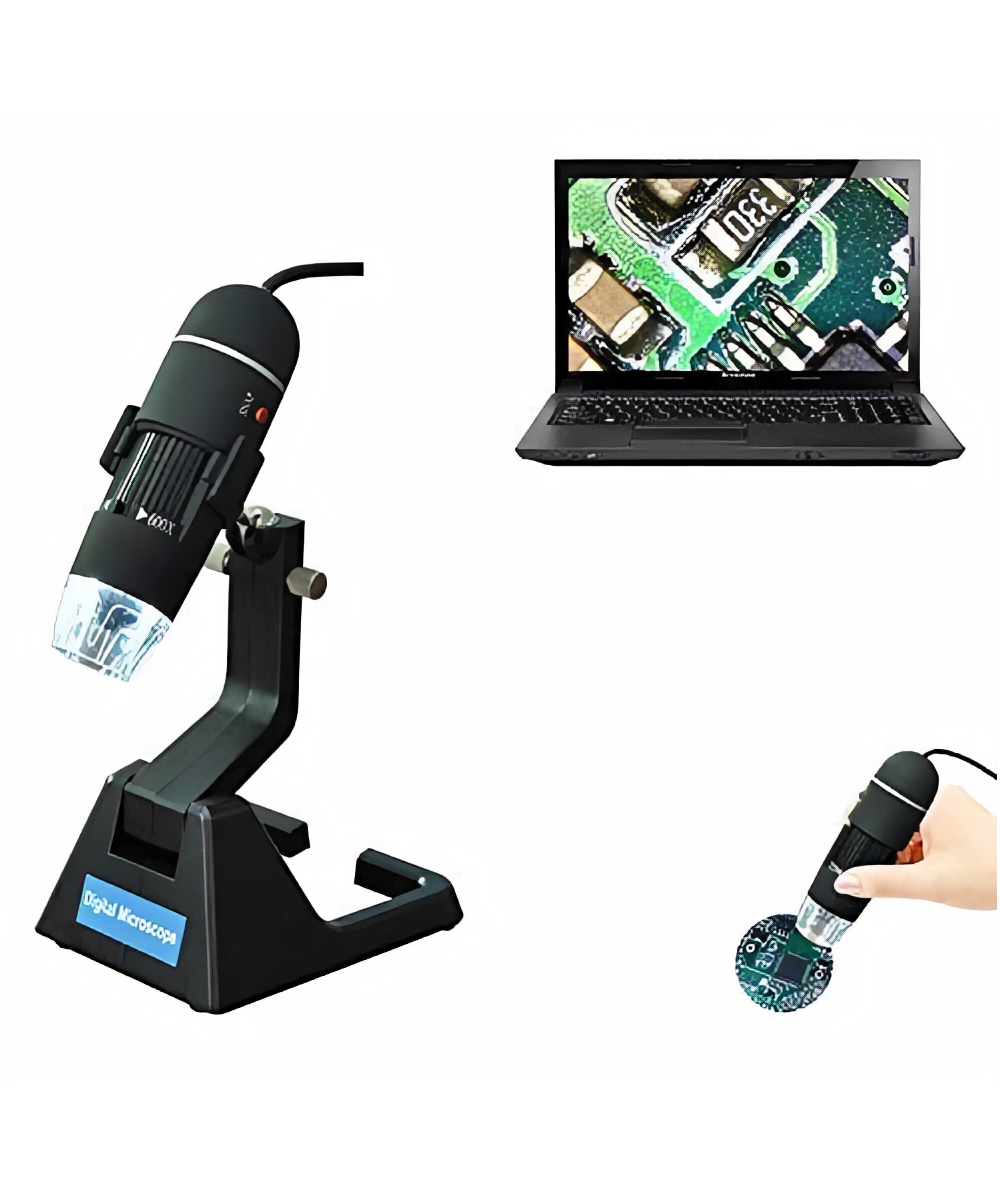 Microscopio digital de 2MP USB 25X-600X