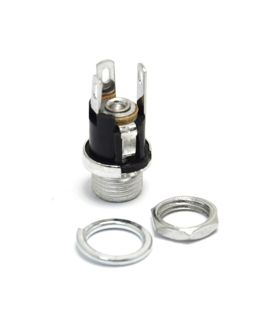 Jack DC Con tuerca 5.5x2.1mm