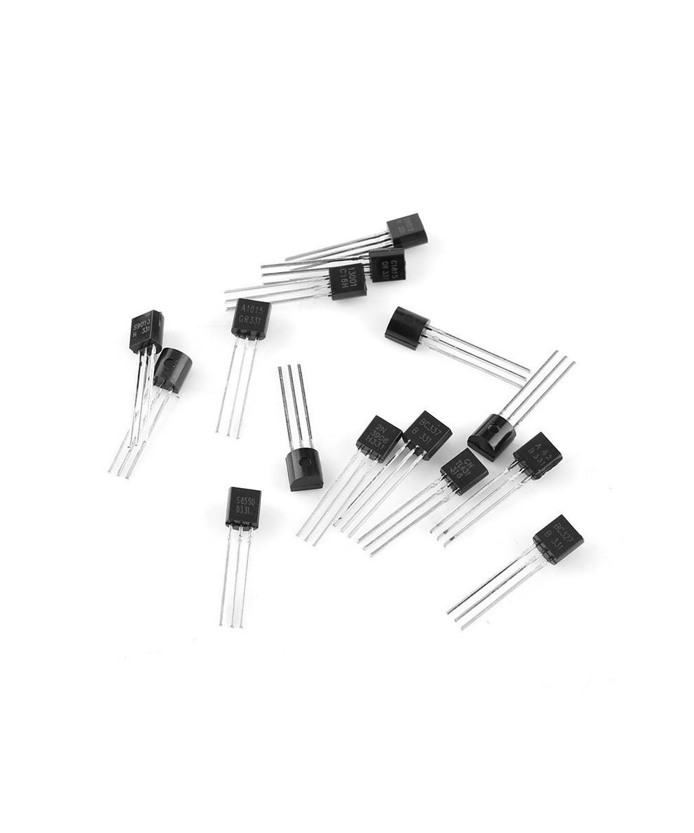 Transistores NPN, PNP 15 valores (Caja 300 unidades)