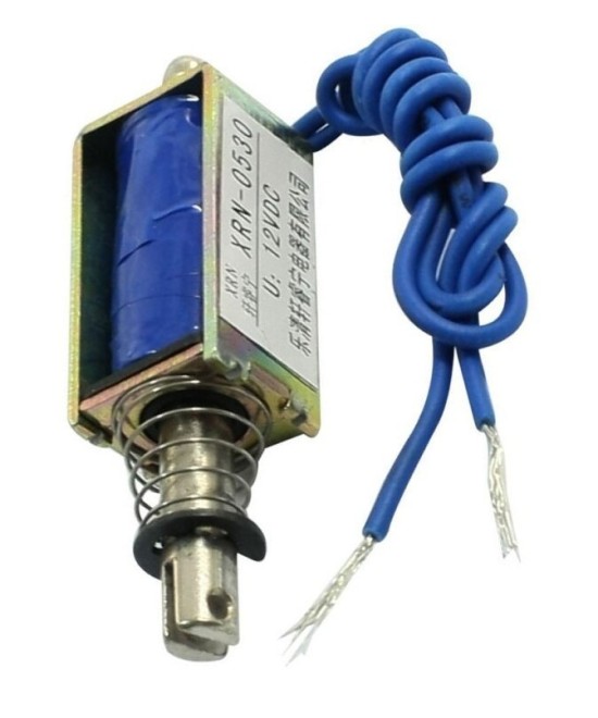 Solenoide tipo push 10mm 12V 2A XRN-0530