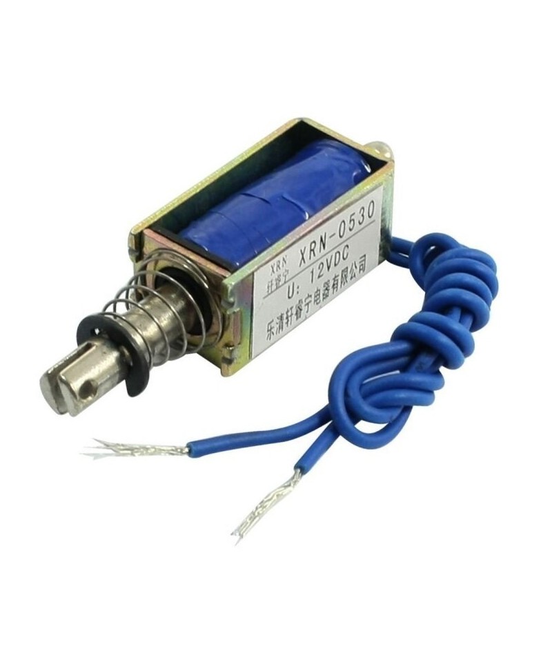 Solenoide tipo push 10mm 12V 2A XRN-0530
