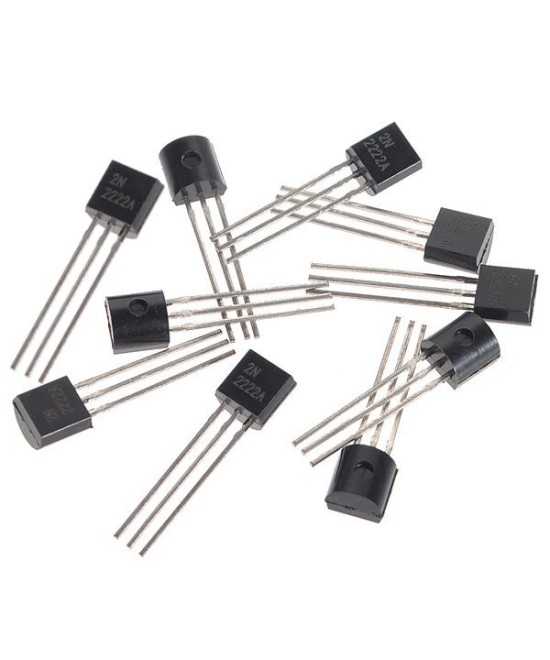 Transistores 2N2222A NPN TO-92 (100 unidades)
