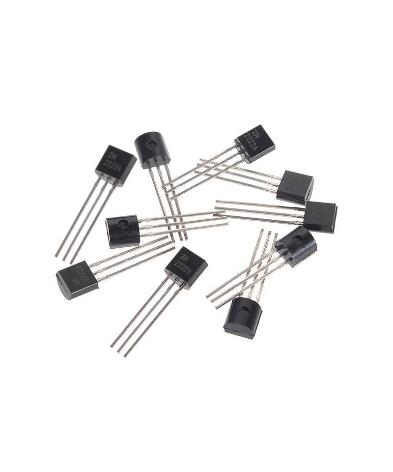 Transistores 2N2222A NPN TO-92 (100 unidades)