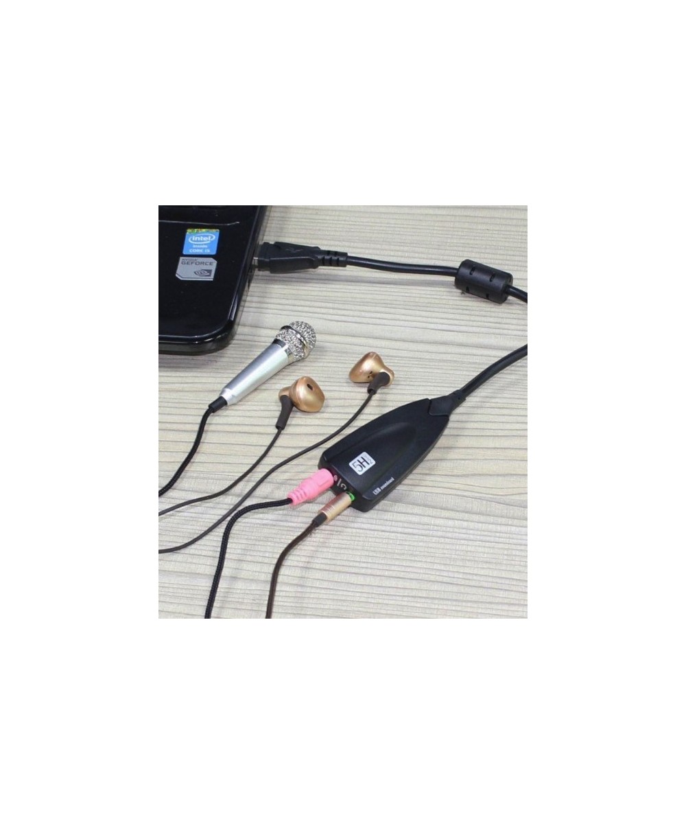Separador de audio microfono y audifono USB 7.1 5Hv2